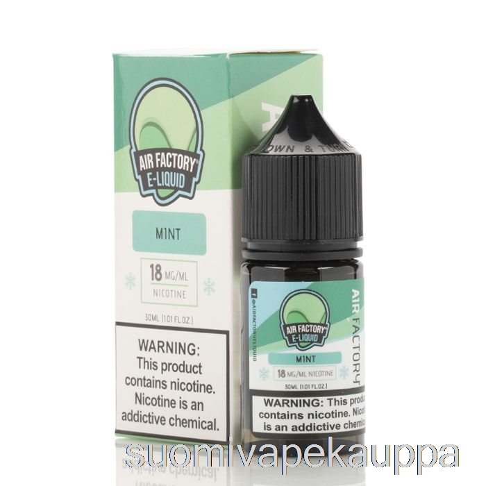 Vape Box Mint - Ilmatehtaan Suolat Eliquids - 30ml 18mg